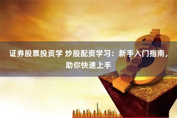 证券股票投资学 炒股配资学习：新手入门指南，助你快速上手